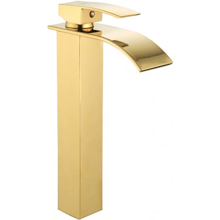 Mexen Aries hoher Waschtischarmatur, golden - 744810-50