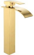 Mexen Aries hoher Waschtischarmatur, golden - 744810-50