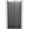 Mexen Velar Schiebetüren für Dusche 110 cm, Graphit, gebürstetes Kupfer - 871-110-000-41-65