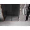 Mexen Velar Schiebetür Dusche 150 cm, Graphit, gebürstetes Kupfer - 871-150-000-41-65