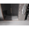 Mexen Velar Schiebetür Dusche 150 cm, Graphit, gebürstetes Kupfer - 871-150-000-41-65