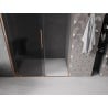 Mexen Velar Duschschiebetüren 140 cm, graphit, gebürstetes Kupfer - 871-140-000-41-65
