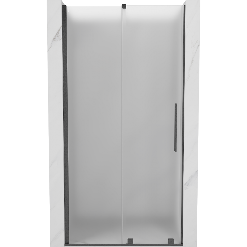 Mexen Velar Schiebetür für die Dusche 100 cm, Frost, Gun Gray gebürstet - 871-100-000-31-66