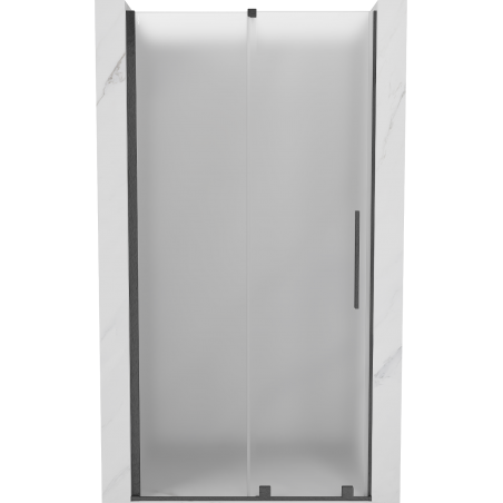 Mexen Velar Schiebetür für die Dusche 100 cm, Frost, Gun Gray gebürstet - 871-100-000-31-66