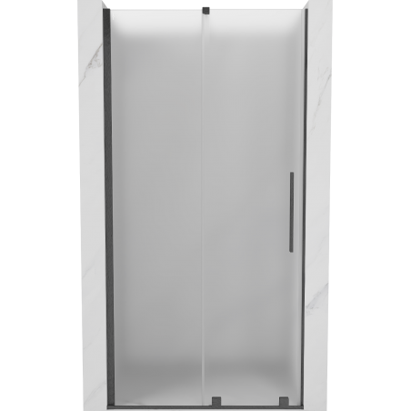 Mexen Velar Duschschiebetüren 120 cm, Frost, gebürstetes Gun Gray - 871-120-000-31-66