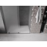 Mexen Velar Schiebetüren für Dusche 160 cm, Frostglas, gebürstetes Gun Gray - 871-160-000-31-66