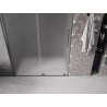 Mexen Velar Schiebetür Duschwand 130 cm, matt, gun gray gebürstet - 871-130-000-31-66