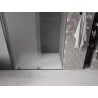 Mexen Velar Schiebetüren 150 cm, Eisglas, Gun Gray gebürstet - 871-150-000-31-66