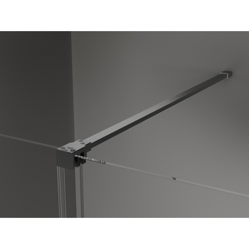 Mexen Velar Schiebeduschtüren 90 cm, Graphit, gebürstetes Gun Gray - 871-090-000-41-66