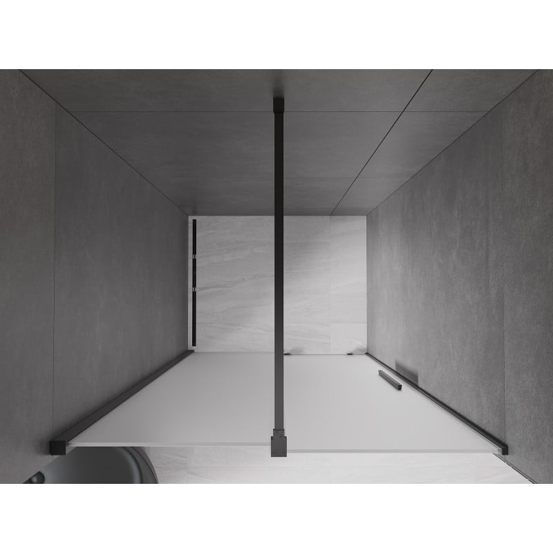 Mexen Velar Schiebeduschtür 120 cm, matt, schwarz - 871-120-000-31-70