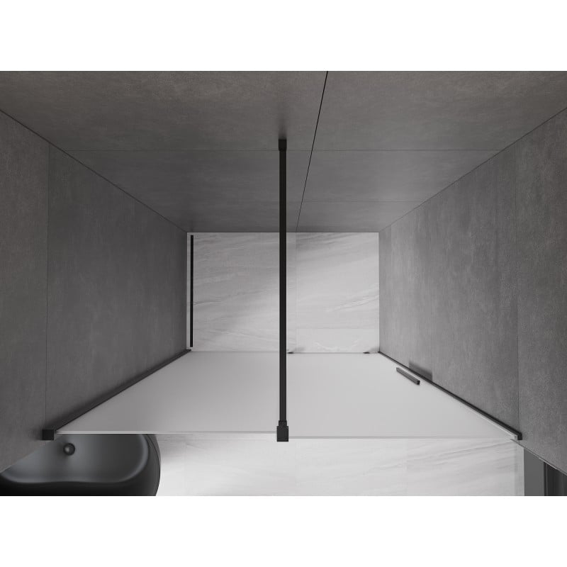 Mexen Velar Schiebeduschtür 150 cm, matt, schwarz - 871-150-000-31-70