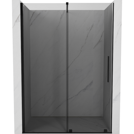 Mexen Velar Schiebetür-Duschwand 140 cm, Grafit, Schwarz - 871-140-000-41-70
