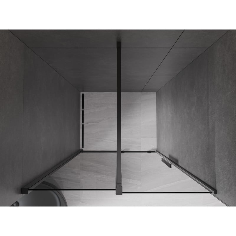 Mexen Velar Schiebetür-Duschwand 120 cm, Graphit, Schwarz - 871-120-000-41-70