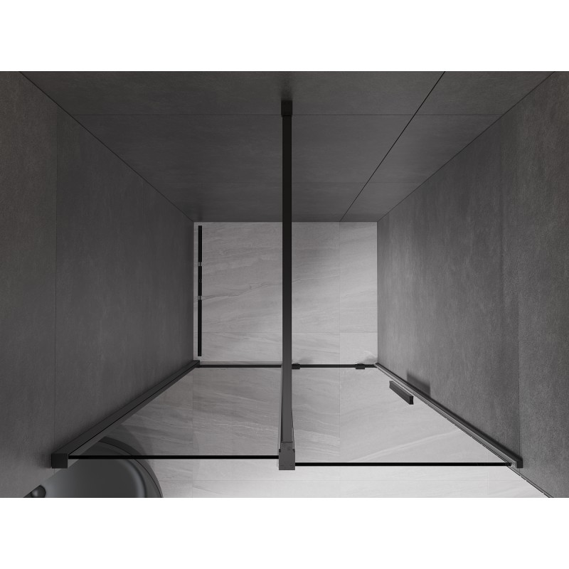 Mexen Velar Duschschiebetür 110 cm, graphit, schwarz - 871-110-000-41-70