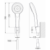 Mexen R-05 punktuelles Duschset, weiß - 785055052-20