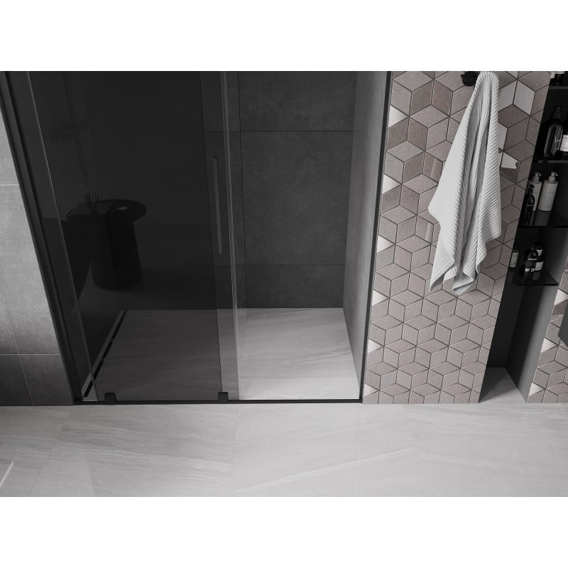 Mexen Velar Schiebetüren 150 cm, grafit, schwarz - 871-150-000-41-70