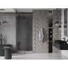 Mexen Velar Schiebetür-Duschwand 120 cm, transparent, Gun Metal - 871-120-000-01-95