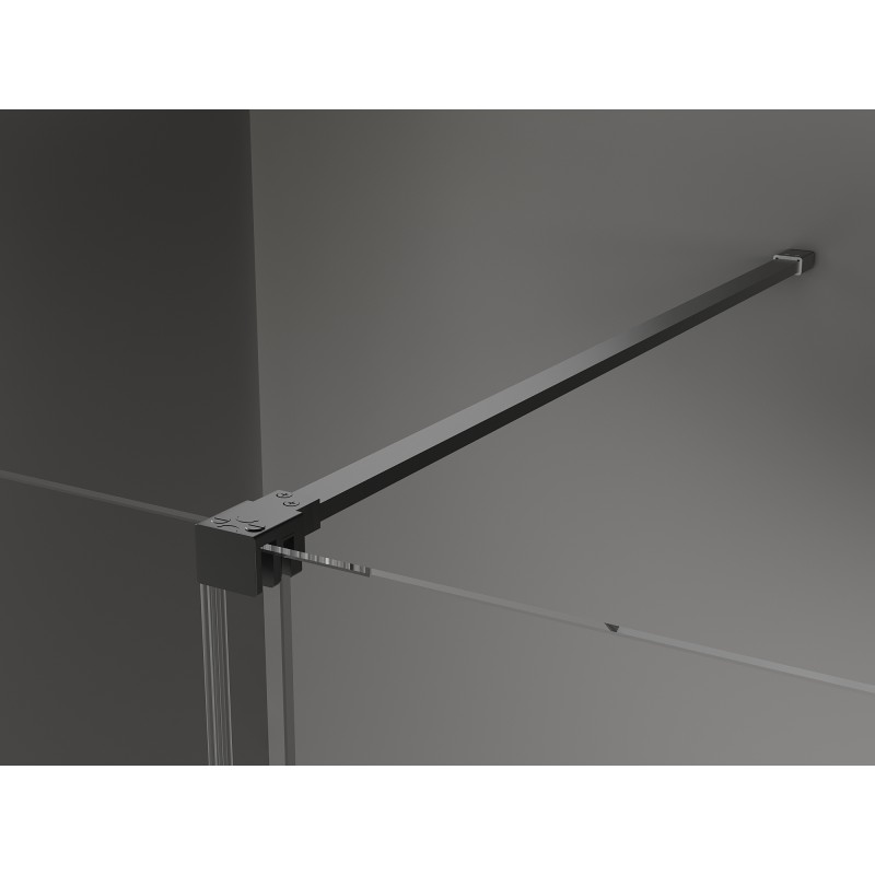 Mexen Velar Schiebetür Duschabtrennung 160 cm, transparent, Gun Metal - 871-160-000-01-95