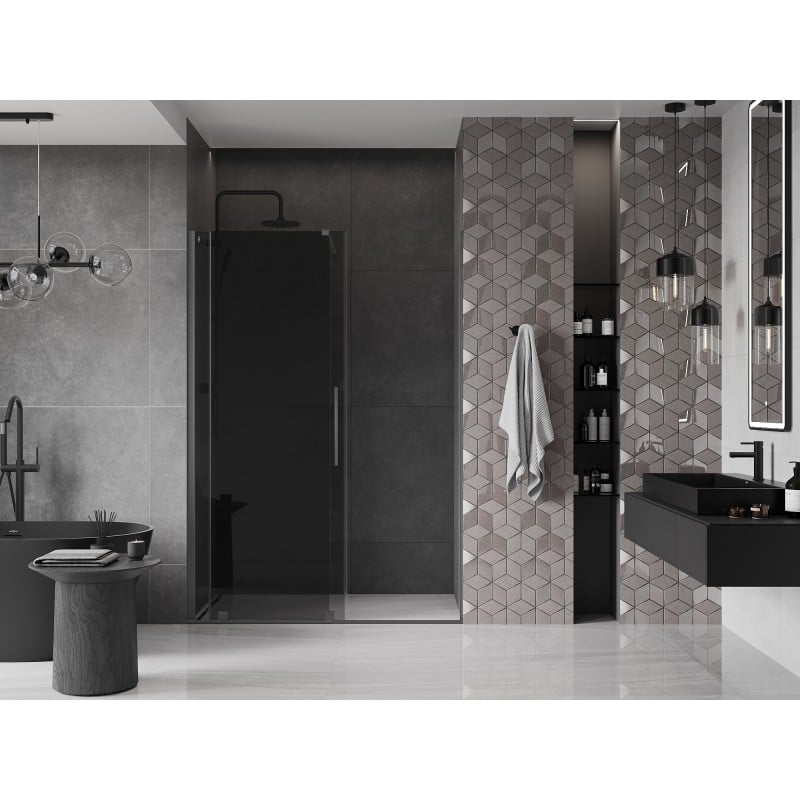 Mexen Velar Schiebeduschtür 150 cm, Graphit, Gunmetal - 871-150-000-41-95