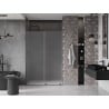 Mexen Velar Schiebetür Dusche 130 cm, Raureif, Gun Metal - 871-130-000-31-95