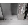 Mexen Velar Schiebetür-Duschkabine 140 cm, Frost, Gun Metal - 871-140-000-31-95