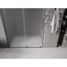 Mexen Velar Schiebetür Dusche 130 cm, Raureif, Gun Metal - 871-130-000-31-95