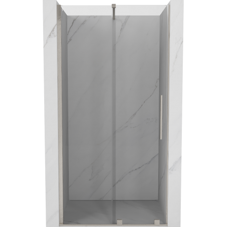 Mexen Velar Schiebetür für Duschen 90 cm, transparent, gebürstetes Nickel - 871-090-000-01-97
