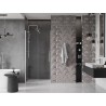 Mexen Velar Schiebetür für Dusche 100 cm, transparent, gebürstetes Nickel - 871-100-000-01-97