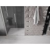 Mexen Velar Schiebetür für Duschen 90 cm, transparent, gebürstetes Nickel - 871-090-000-01-97