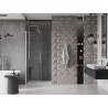 Mexen Velar Schiebetür für Dusche 100 cm, transparent, gebürstetes Nickel - 871-100-000-01-97