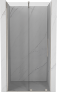 Mexen Velar Duschschiebetür 120 cm, transparent, gebürstetes Nickel - 871-120-000-01-97