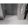 Mexen Velar Schiebeduschtür 140 cm, transparent, gebürsteter Nickel - 871-140-000-01-97