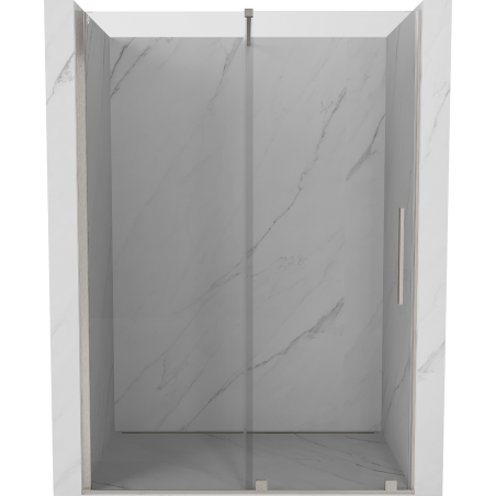 Mexen Velar Schiebetür Dusche 150 cm, transparent, gebürsteter Nickel - 871-150-000-01-97