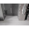 Mexen Velar Schiebeduschtür 140 cm, transparent, gebürsteter Nickel - 871-140-000-01-97