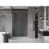 Mexen Velar Schiebetür Dusche 150 cm, transparent, gebürsteter Nickel - 871-150-000-01-97