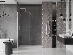 Mexen Velar Schiebetür Dusche 150 cm, transparent, gebürsteter Nickel - 871-150-000-01-97