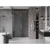 Mexen Velar Schiebetüren für die Dusche 160 cm, transparent, gebürsteter Nickel - 871-160-000-01-97