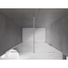 Mexen Velar Schiebetür Dusche 150 cm, transparent, gebürsteter Nickel - 871-150-000-01-97