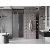 Mexen Velar Schiebetür für Dusche 120 cm, Mattglas, Gebürsteter Nickel - 871-120-000-31-97