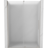 Mexen Velar Schiebeduschtür 160 cm, Frost, gebürstetes Nickel - 871-160-000-31-97