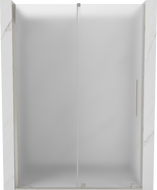 Mexen Velar Schiebeduschtür 160 cm, Frost, gebürstetes Nickel - 871-160-000-31-97