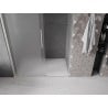 Mexen Velar Schiebeduschtür 160 cm, Frost, gebürstetes Nickel - 871-160-000-31-97