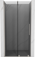 Mexen Velar Schiebetür für Dusche 100 cm, grafit, gebürstetes Nickel - 871-100-000-41-97