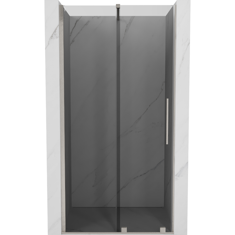 Mexen Velar Schiebetür 110 cm, grafit, gebürsteter Nickel - 871-110-000-41-97