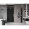 Mexen Velar Schiebetür für Dusche 100 cm, grafit, gebürstetes Nickel - 871-100-000-41-97