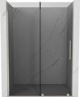 Mexen Velar Duschschiebetür 150 cm, grafit, gebürsteter Nickel - 871-150-000-41-97
