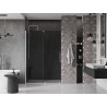 Mexen Velar Duschschiebetür 150 cm, grafit, gebürsteter Nickel - 871-150-000-41-97
