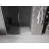 Mexen Velar Duschschiebetür 140 cm, Graphit, gebürsteter Nickel - 871-140-000-41-97