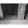 Mexen Velar Duschschiebetür 150 cm, grafit, gebürsteter Nickel - 871-150-000-41-97