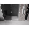 Mexen Velar Schiebetür für die Dusche 130 cm, Graphit, gebürsteter Nickel - 871-130-000-41-97